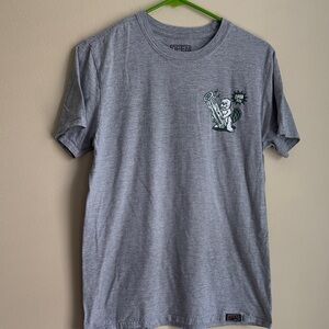 Open 925 I wish you wood call now, “our wood is knotty” gray tee